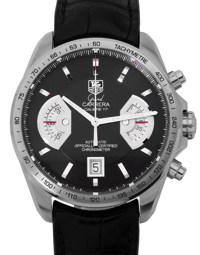 Tag Heuer Grand Carrera Cav511a.fc6225  Baton  2010  Very Good  Case Material Steel  Bracelet Material: Leather