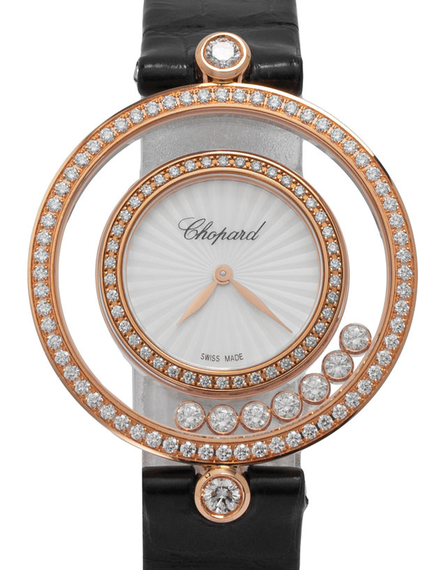 Chopard Happy Diamonds 209426-5201  Diamonds  2020  Very Good  Case Material Rose Gold  Bracelet Material: Leather