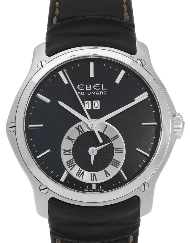 Ebel Classic Hexagon 9301f61  Baton  2008  Very Good  Case Material Steel  Bracelet Material: Leather