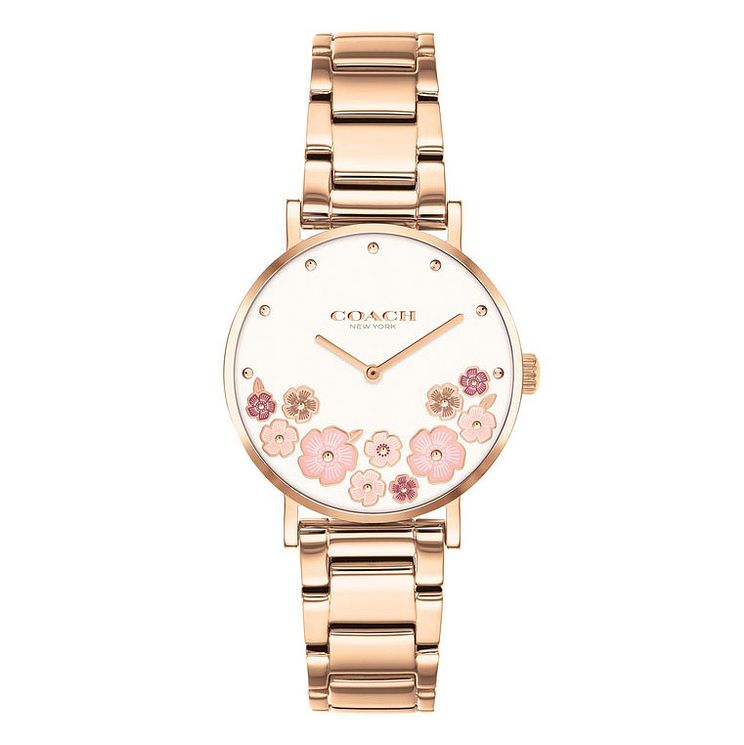 Coach Perry Ladies Rose Gold Tone Bracelet Watch