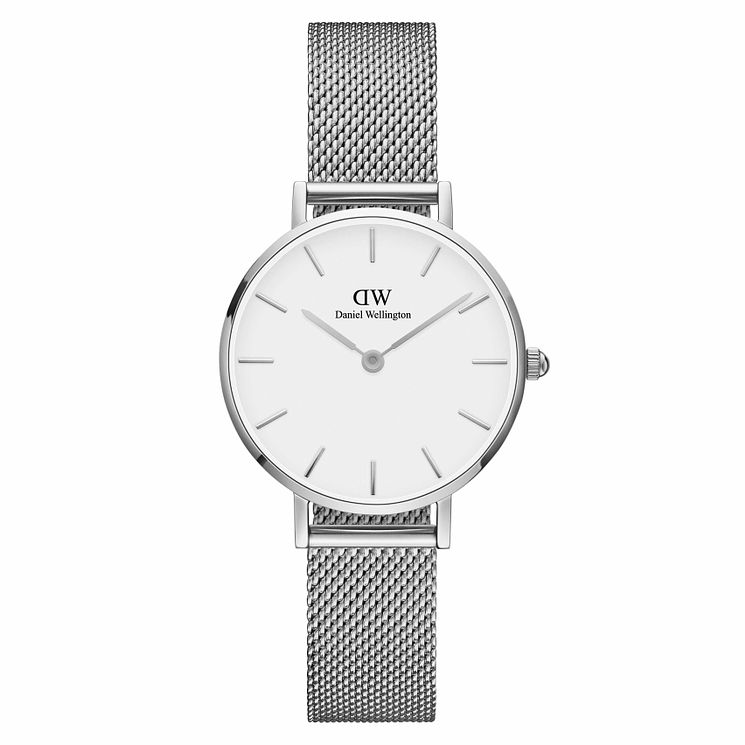 Daniel Wellington Classic Petite Sterling White Dial Watch