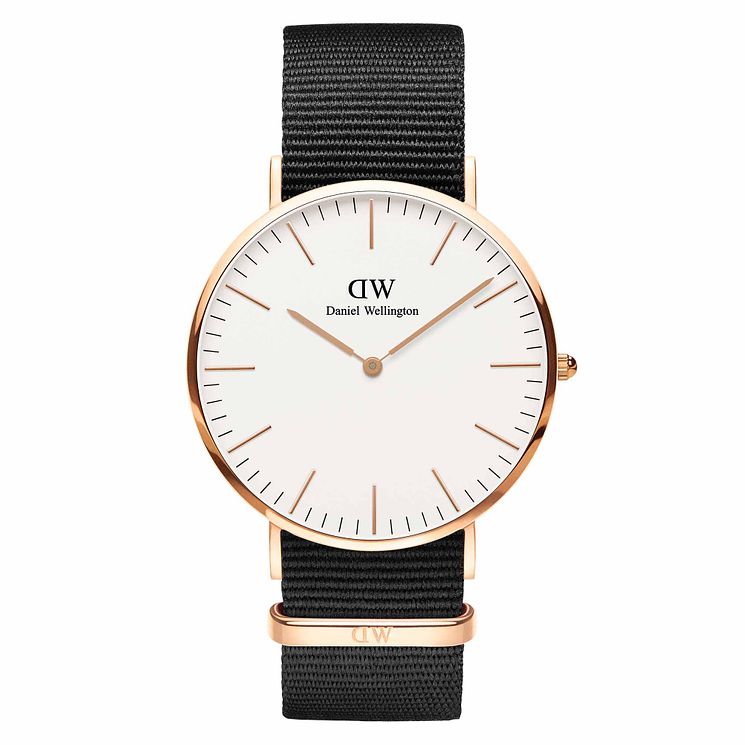 Daniel Wellington Mens Classic Cornwall White Dial Watch