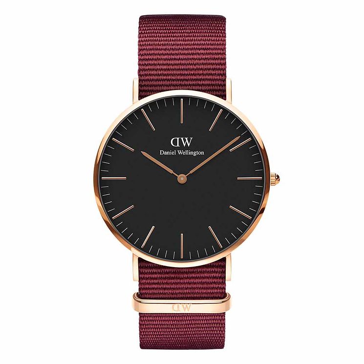 Daniel Wellington Mens Classic Roselyn Black Dial Watch
