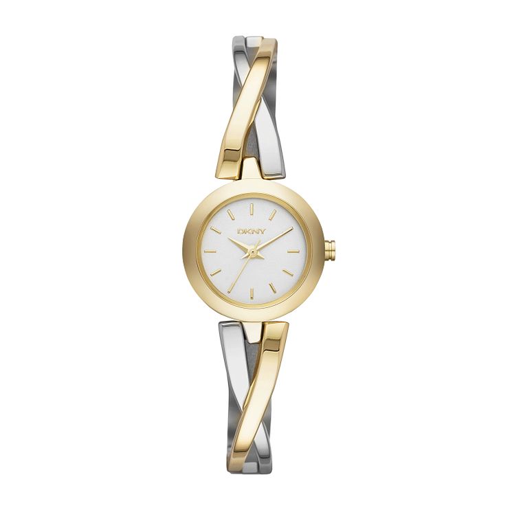 Dkny Crosswalk Ladies Two Colour Bracelet Watch
