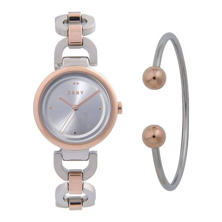 Dkny Eastside Ladies Two-tone WatchandBangle Gift Set