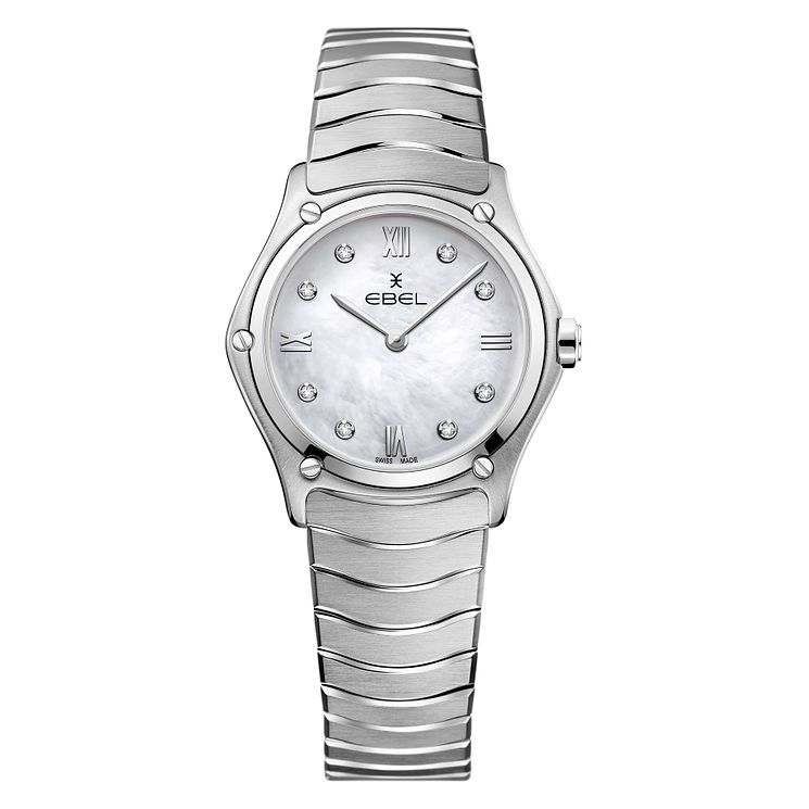 Ebel Sport Classic Ladies Diamond Set Steel Bracelet Watch