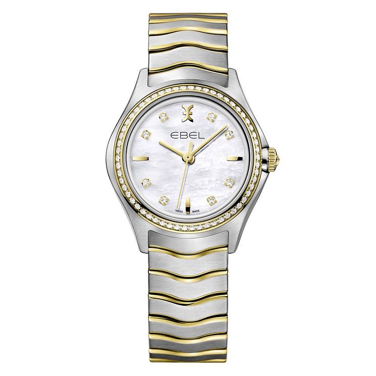 Ebel Wave Ladies Mother Of Pearl Two Colour Bracelet Watch