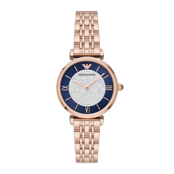 Emporio Armani Ladies Rose Gold Tone Bracelet Watch