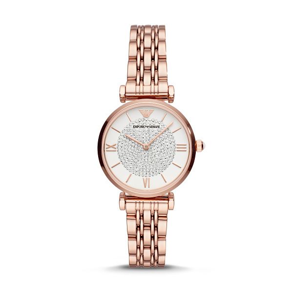 Emporio Armani Rose Gold Tone Bracelet Watch