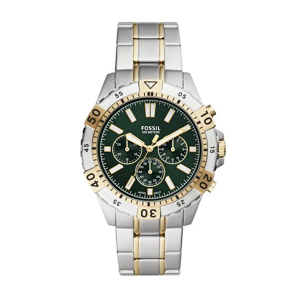 Fossil Mens Two Tone Stainless Steel Bracelet Watch