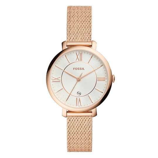 Fossil Rose Gold Plated Jacqueline Mother Of Pearl Watch