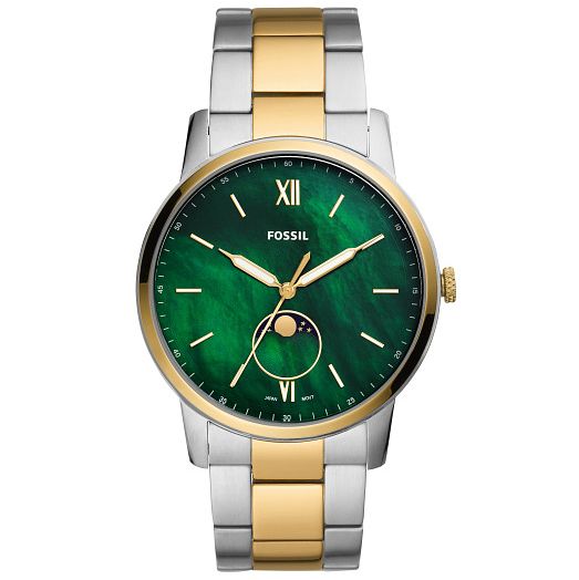 Fossil The Minimalist Moonphase Two Tone Bracelet Watch