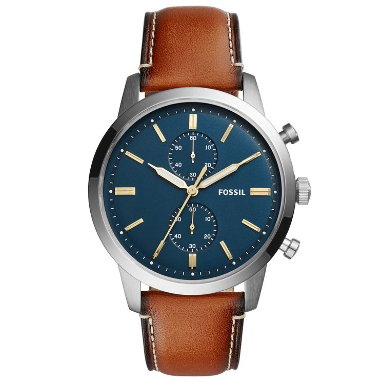 Fossil Townsend Mens Stainless Steel Strap Watch