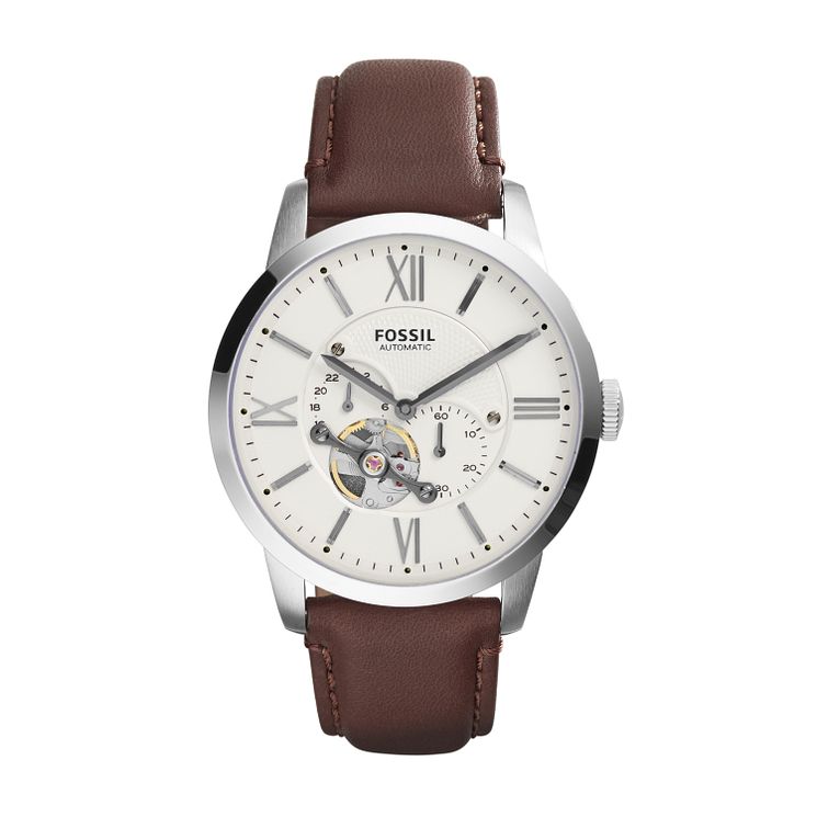 Fossil Townsman Mens Brown Leather Watch