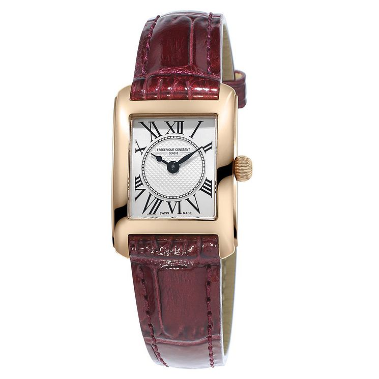 Frederique Constant Carree Ladies Yellow Gold Plated Watch