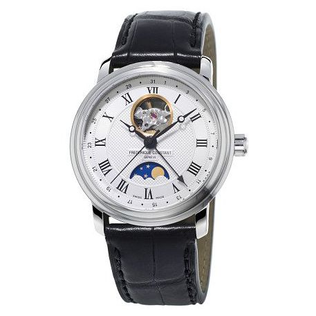 Frederique Constant Classics Mens Moonphase Strap Watch