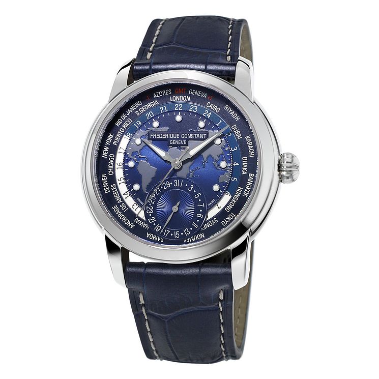 Frederique Constant Manufacture Mens World Time Watch