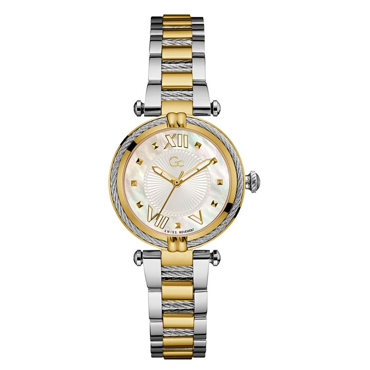 Gc Cablechic Ladies Two Tone Bracelet Watch