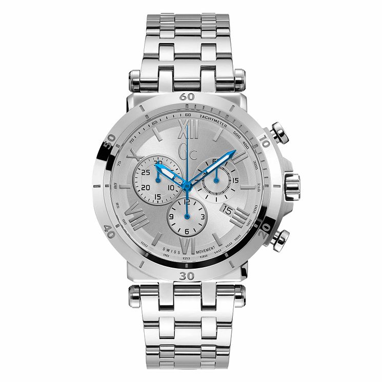 Gc Insider Mens Chronograph Stainless Steel Bracelet Watch