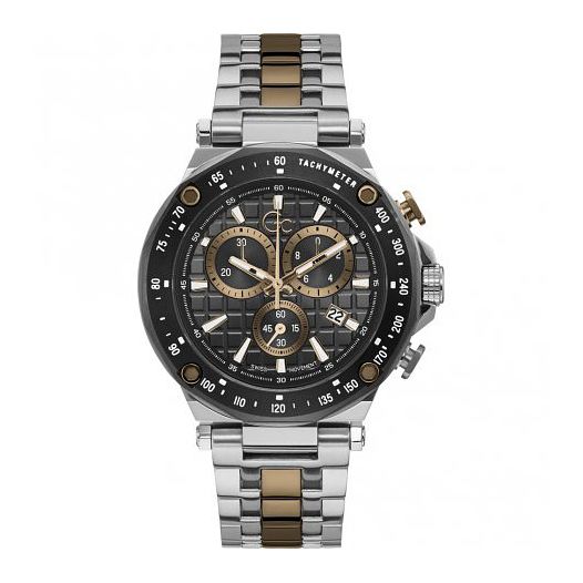 Gc Spirit Sport Mens Two Tone Bracelet Watch