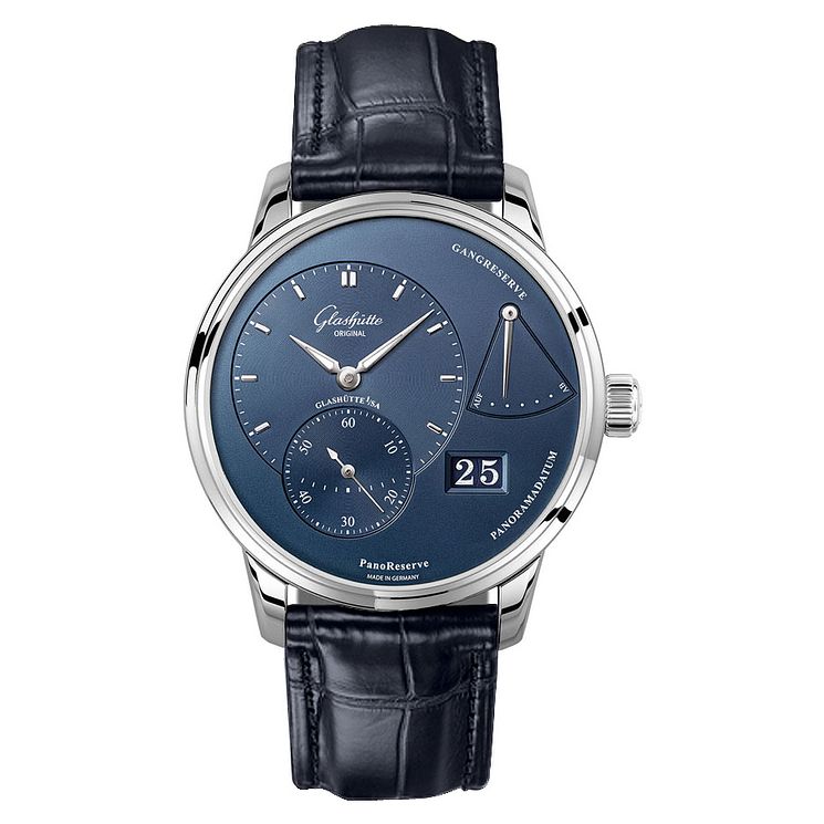 Glashutte Original Panoreserve Mens Blue Chronograph Watch