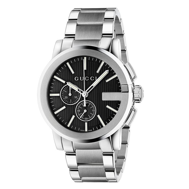 Gucci G-chrono Stainless Steel Bracelet Watch