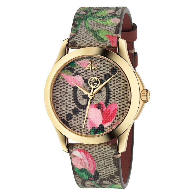 Gucci G-timeless Floral Strap Watch