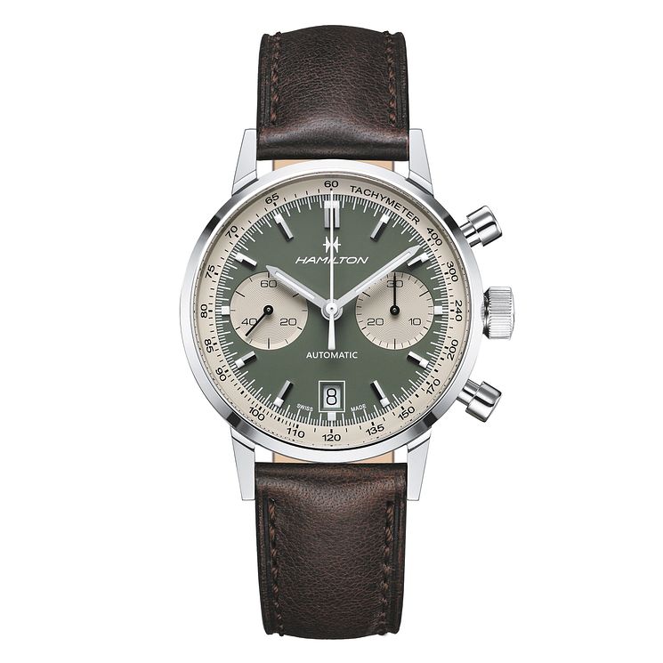 Hamilton American Classic Intra-matic Leather Strap Watch