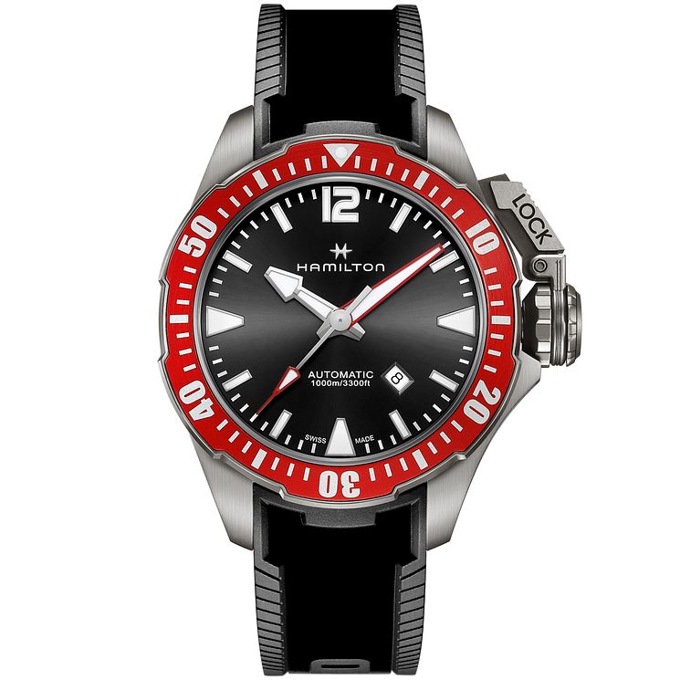Hamilton Frogman Mens Titanium Strap Watch