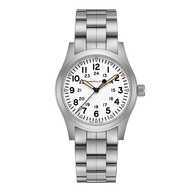 Hamilton Khaki Field Mens Stainless Steel Bracelet Watch