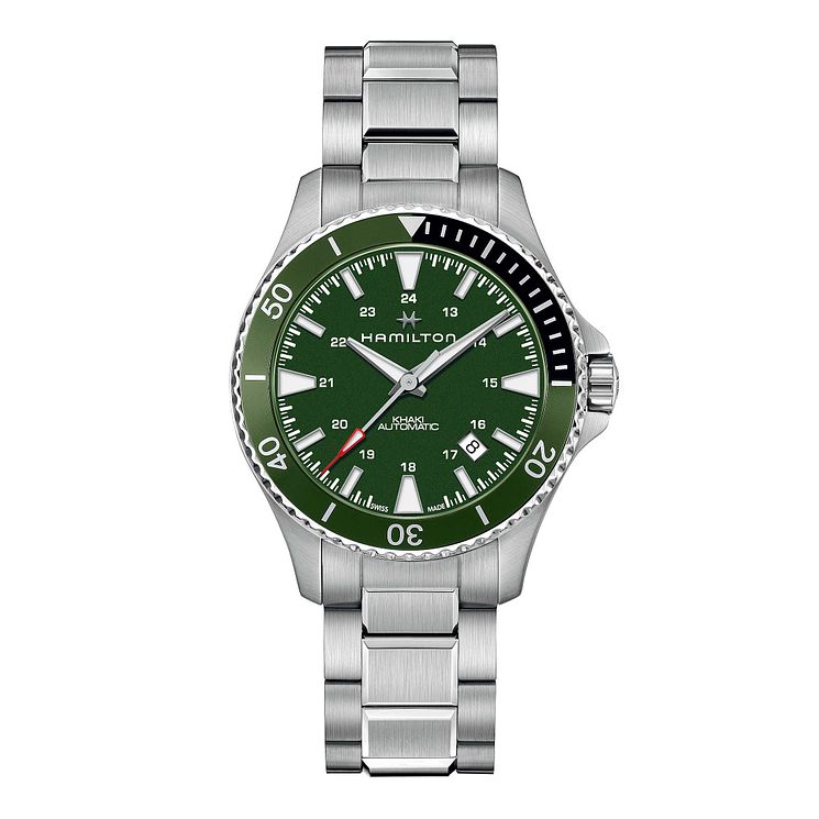 Hamilton Khaki Navy Scuba Auto Mens Bracelet Watch