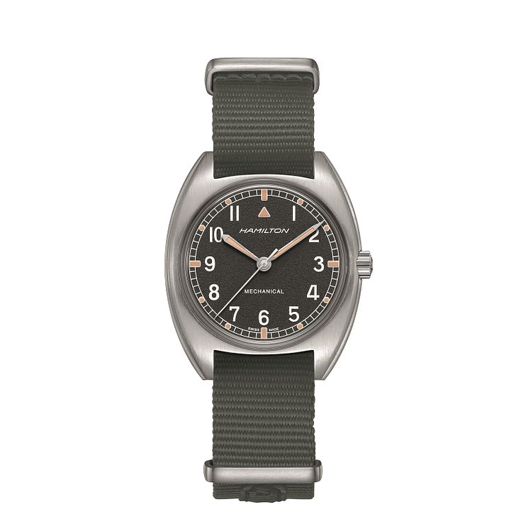 Hamilton Khaki Pilot Pioneer Mechanical Mens Strap Watch