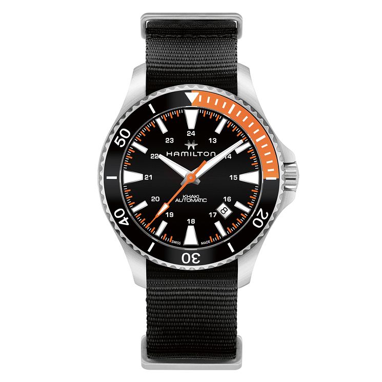 Hamilton Khaki Scuba Auto Mens Black Strap Watch