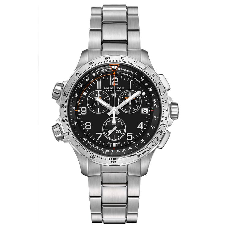 Hamiton X-wind Mens Stainless Steel Bracelet Watch
