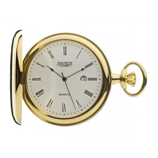 J.pierre Half Hunter Watch And Chain