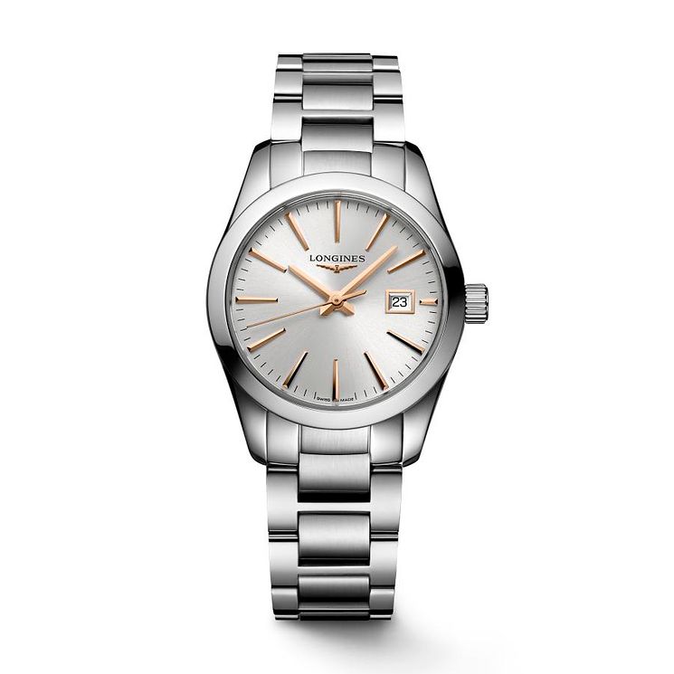 Longines Conquest Classic Stainless Steel Bracelet Watch