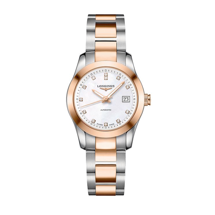 Longines Conquest Ladies Diamond Two Colour Bracelet Watch