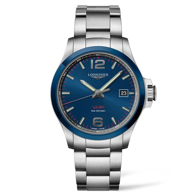 Longines Conquest V.h.p Mens Stainless Steel Bracelet Watch