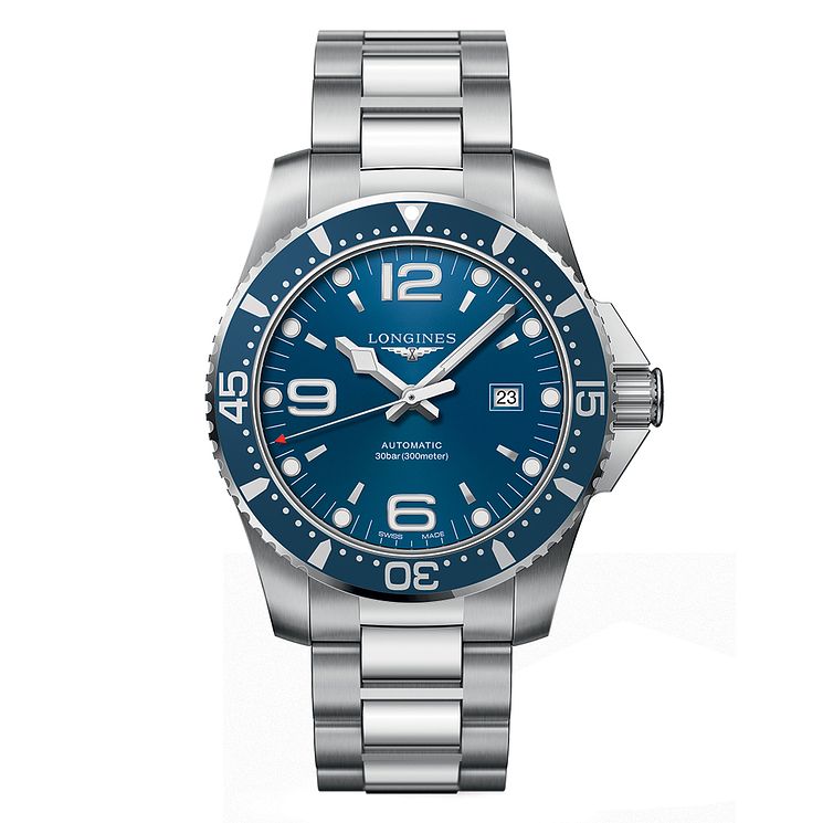 Longines Hydroconquest Mens Blue Dial Bracelet Watch