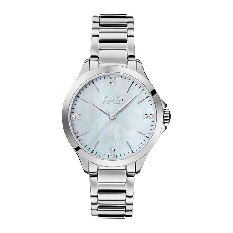 Boss Diamonds Ladies Stainless Steel Bracelet Watch