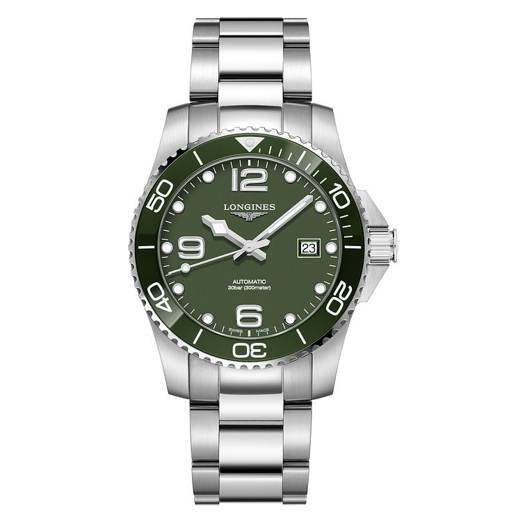 Longines Hydroconquest Mens Stainless Steel Bracelet Watch
