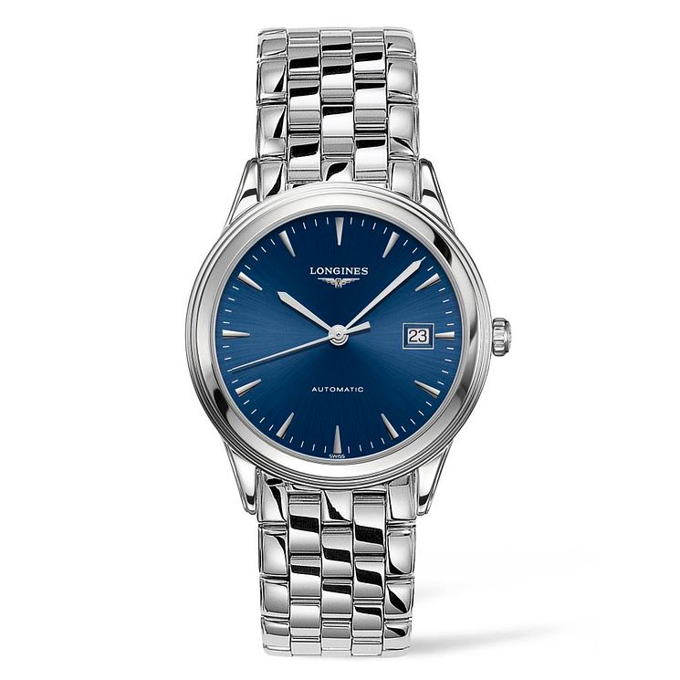 Longines Mens Stainless Steel Flagship Blue Dial Watch