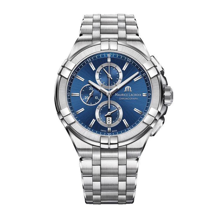 Maurice Lacroix Aikon Mens Stainless Steel Bracelet Watch