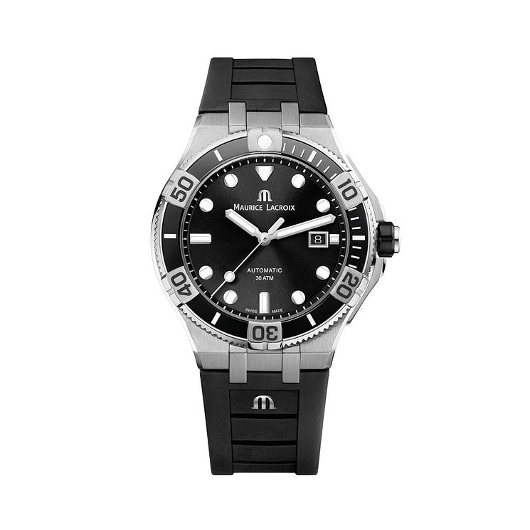 Maurice Lacroix Aikon Venturer Black Rubber Strap Watch