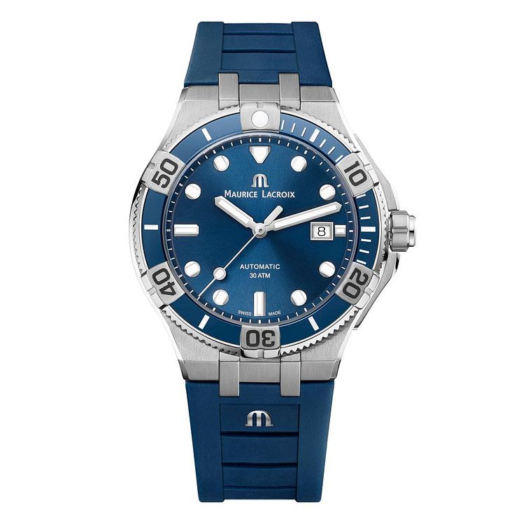 Maurice Lacroix Aikon Venturer Mens Blue Strap Watch