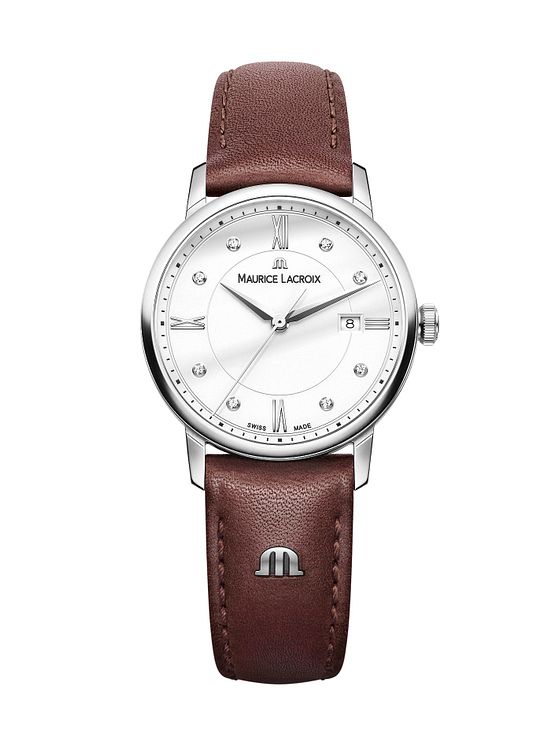 Maurice Lacroix Eliros Ladies Brown Leather Strap Watch