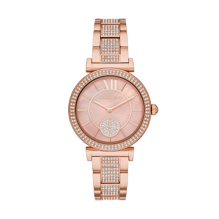 Michael Kors Abbey Ladies Rose Gold Tone Bracelet Watch
