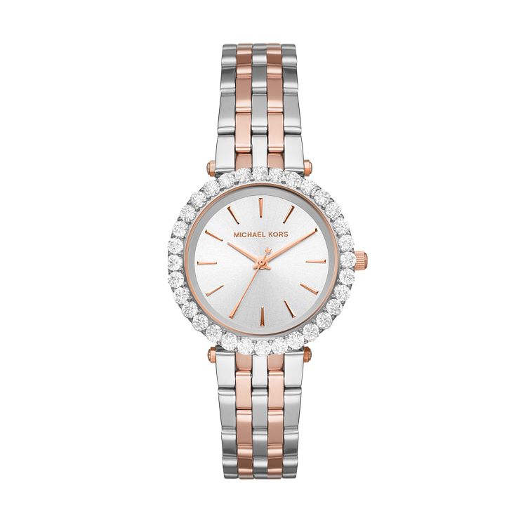 Michael Kors Darci Ladies Two Tone Crystal Bracelet Watch