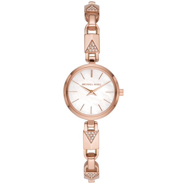 Michael Kors Jaryn Mercer Crystal Rose Gold Plated Watch