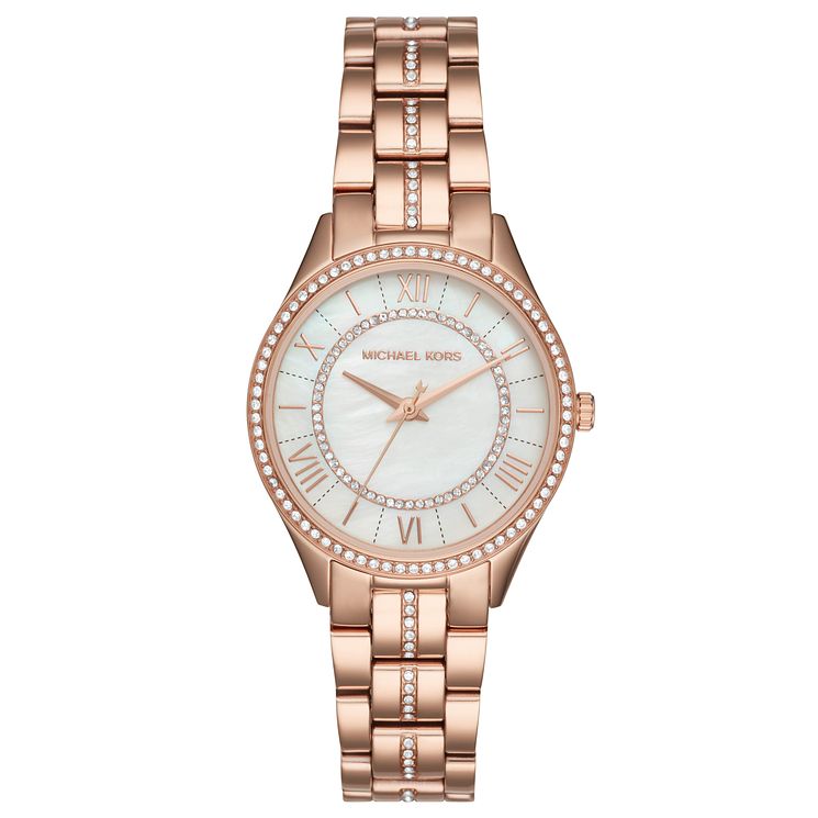 Michael Kors Lauryn Ladies Rose Gold Tone Bracelet Watch